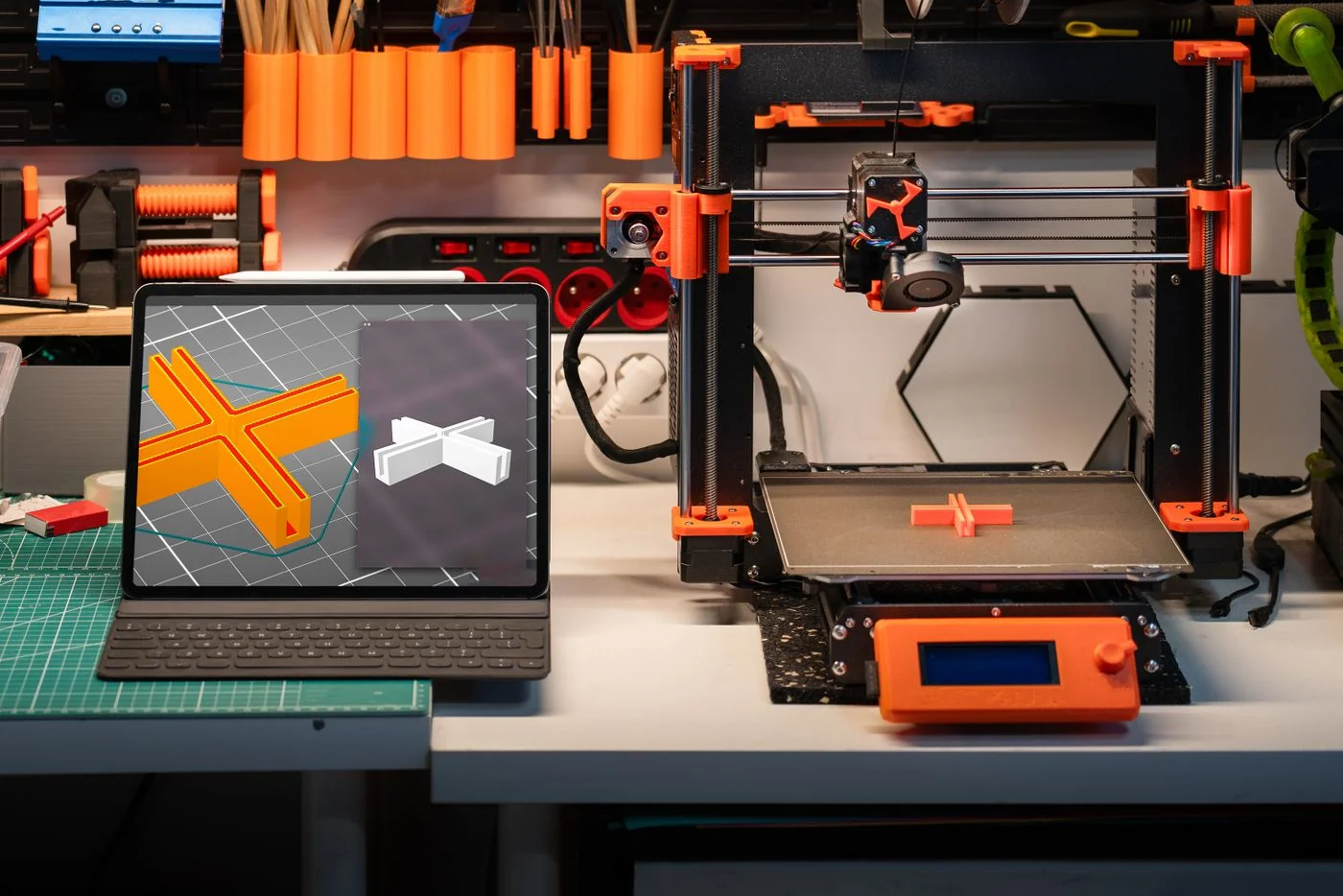 Describe a part in plain English — a local AI writes the CAD, renders it, and fixes its own mistakes until it’s right.
